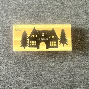 Santa’s Workshop Rubber Stamp